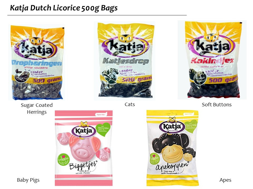 Katja Dutch Licorice 500g Bags