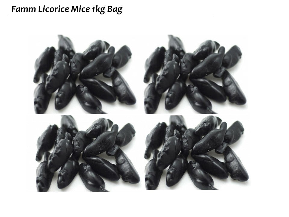 Famm Licorice Mice 1kg Bag