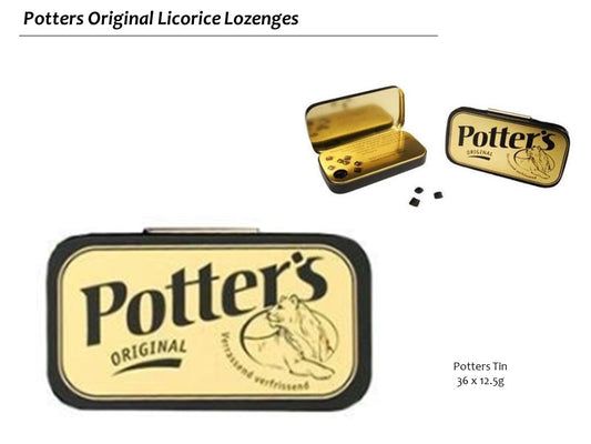 Potters Original Licorice Lozenges