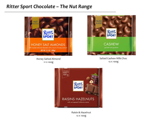 Ritter Sport Chocolate – The Nut Range